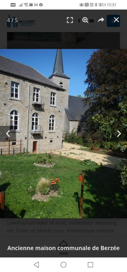 Maison D'Hote Les Notes Endormies Suite Le Refuge Walcourt Екстериор снимка